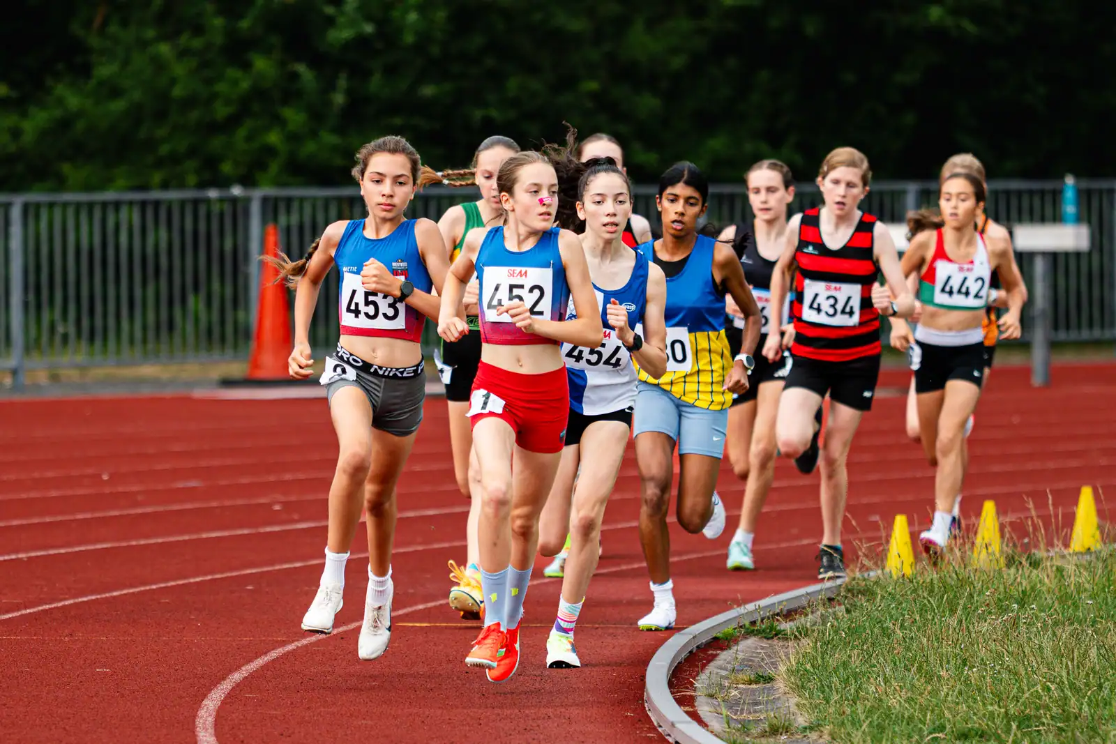 Brentwood Beagles athletes at the Southern Championships, Chelmsford, 27 June 2026