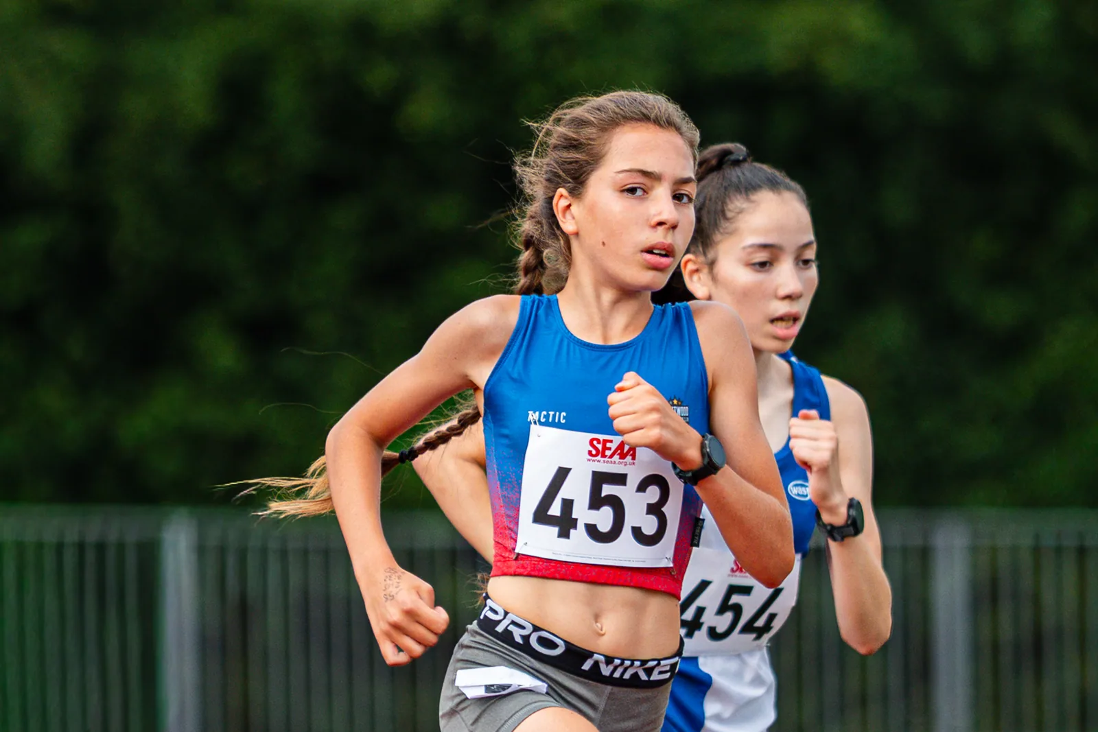 Brentwood Beagles athletes at the Southern Championships, Chelmsford, 27 June 2026