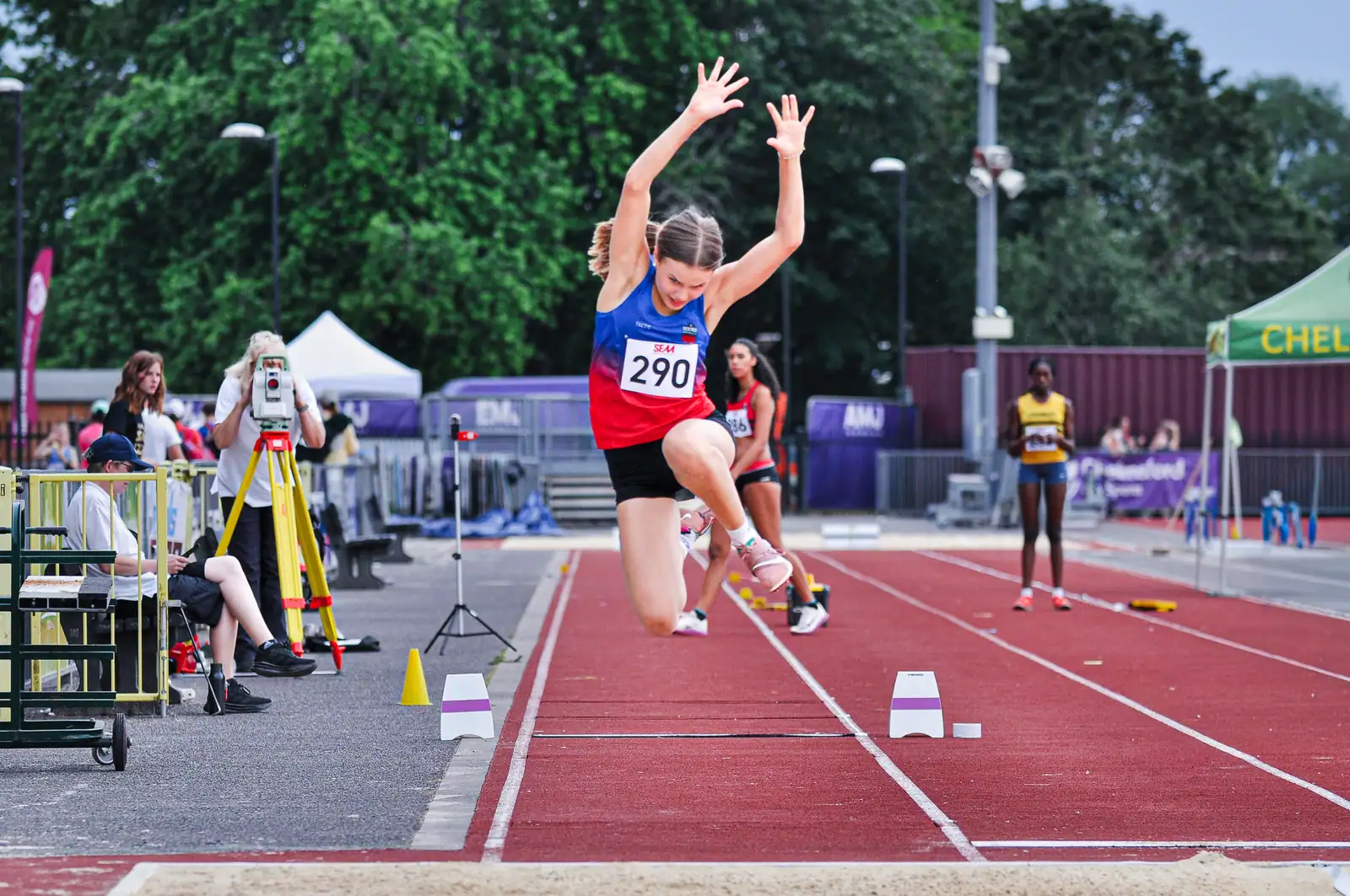 Brentwood Beagles athletes at the Southern Championships, Chelmsford, 27 June 2026