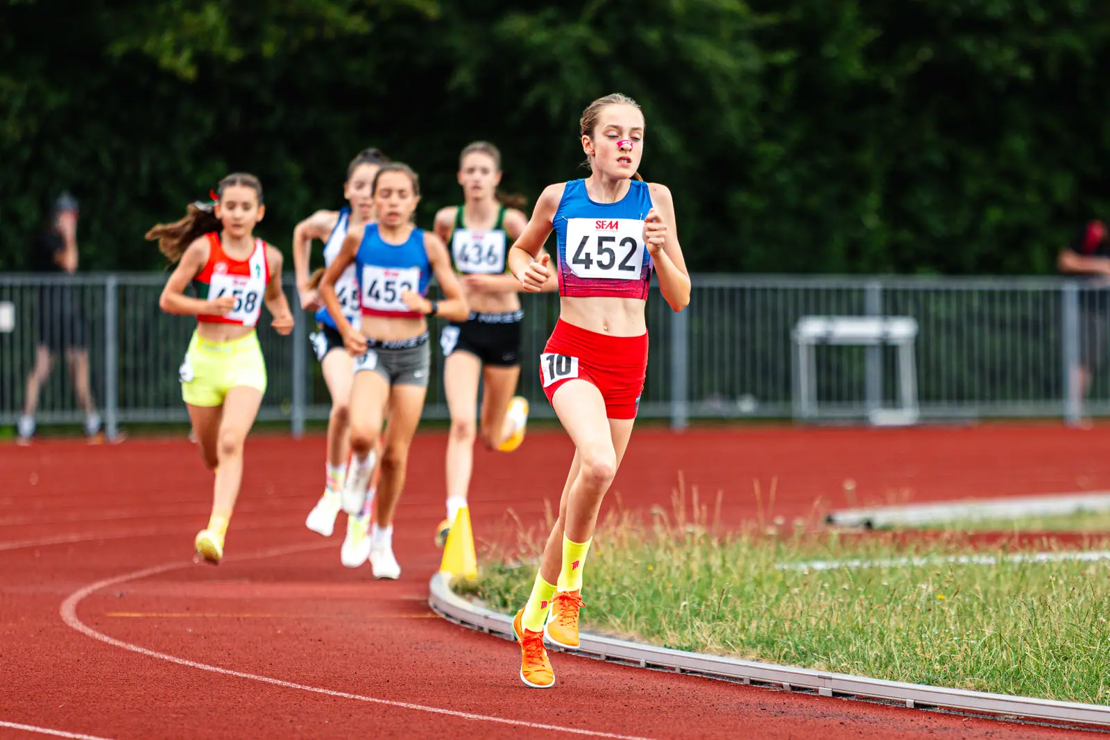 Brentwood Beagles athletes at the Southern Championships, Chelmsford, 27 June 2026