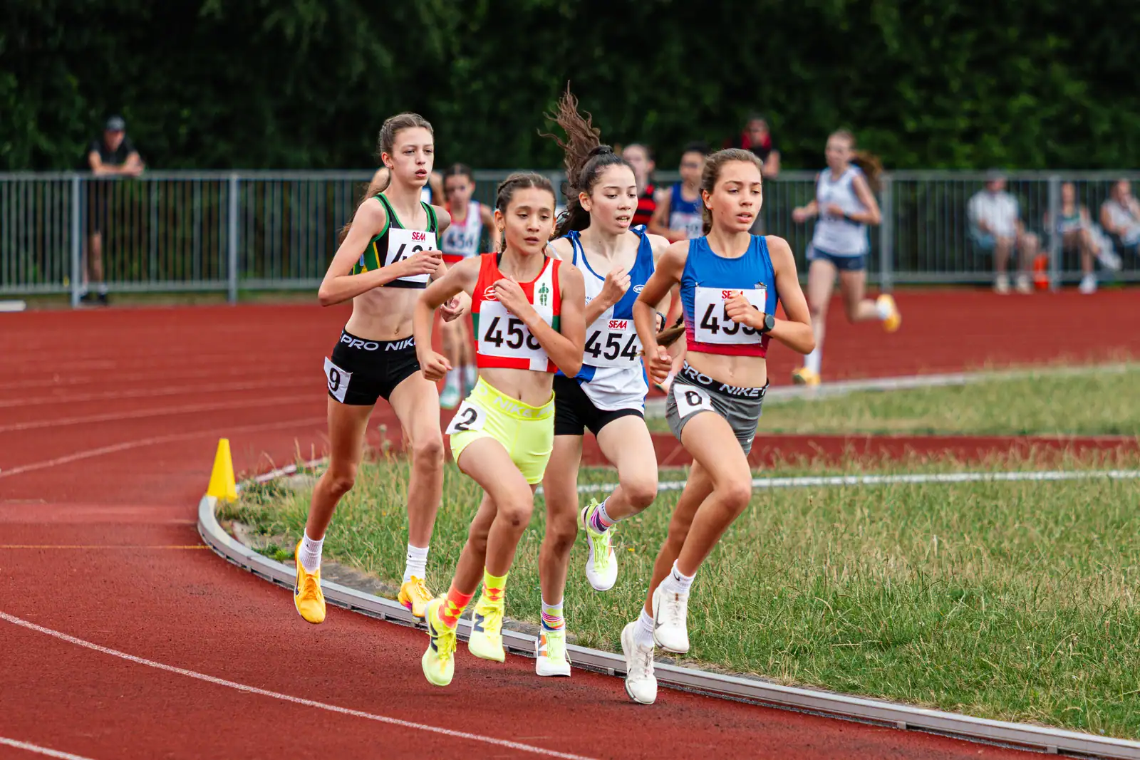 Brentwood Beagles athletes at the Southern Championships, Chelmsford, 27 June 2026