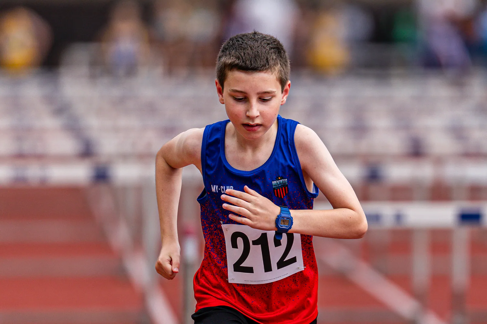 Brentwood Beagles athletes at the Eastern Young Athletes' League (EYAL), Havering, 5 July 2026