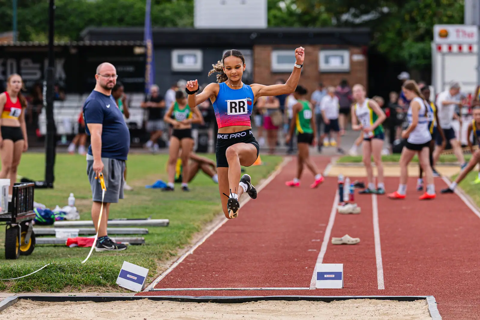 Brentwood Beagles athletes at the Eastern Young Athletes' League (EYAL), Havering, 5 July 2026
