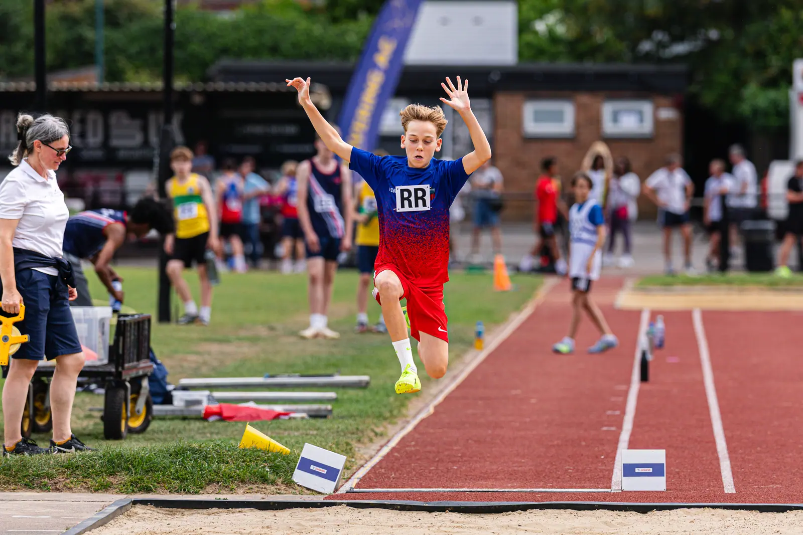 Brentwood Beagles athletes at the Eastern Young Athletes' League (EYAL), Havering, 5 July 2026