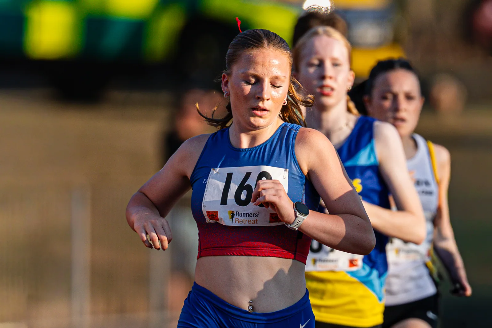 Brentwood Beagles athletes at the Watford Open Meeting, Watford, 8 July 2026