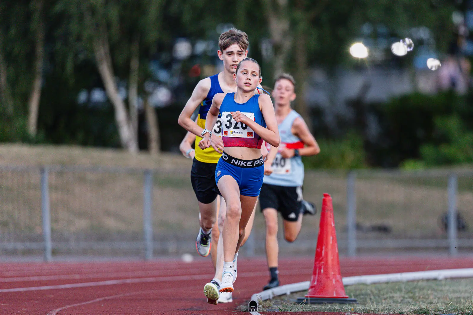 Brentwood Beagles athletes at the Watford Open Meeting, Watford, 8 July 2026