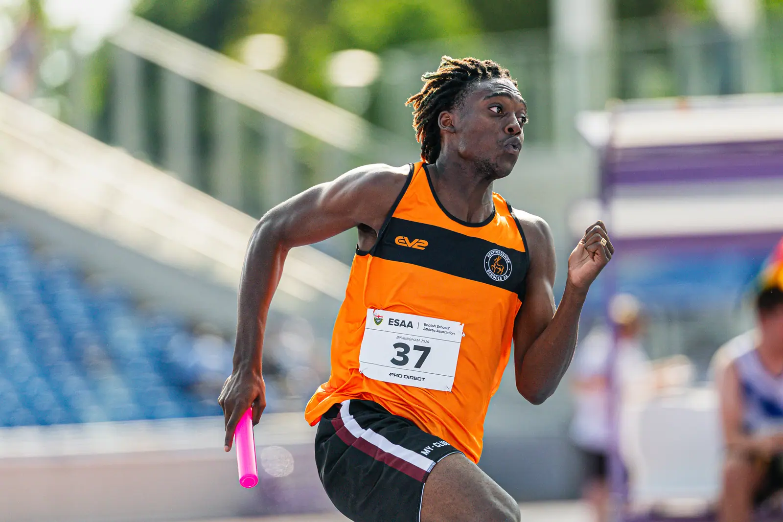 Brentwood Beagles athletes at the English Schools AA Athletics Championships, Alexander Stadium, Birmingham, 10 July 2026
