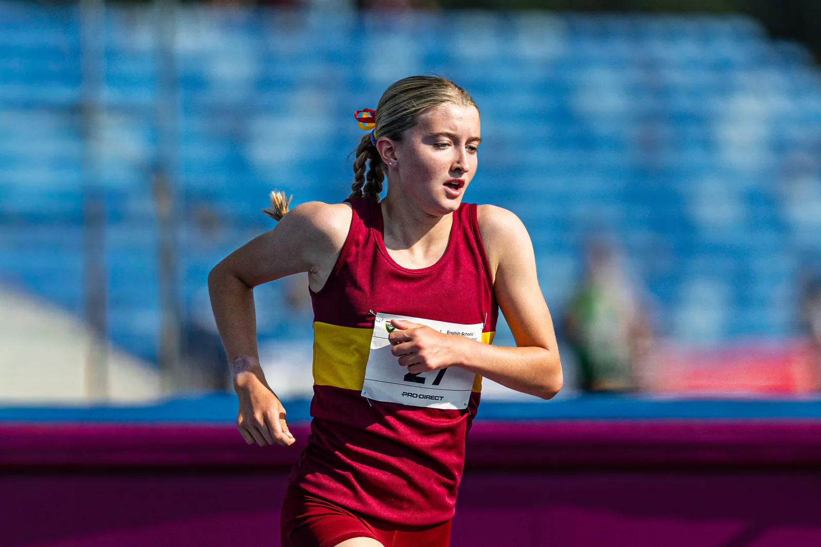 Brentwood Beagles athletes at the English Schools AA Athletics Championships, Alexander Stadium, Birmingham, 10 July 2026
