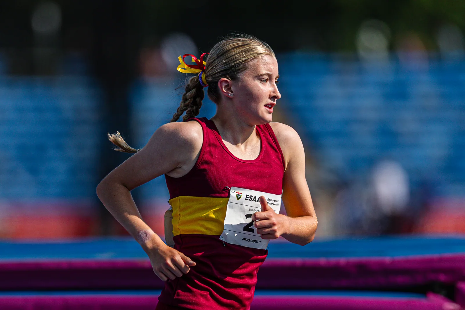 Brentwood Beagles athletes at the English Schools AA Athletics Championships, Alexander Stadium, Birmingham, 10 July 2026