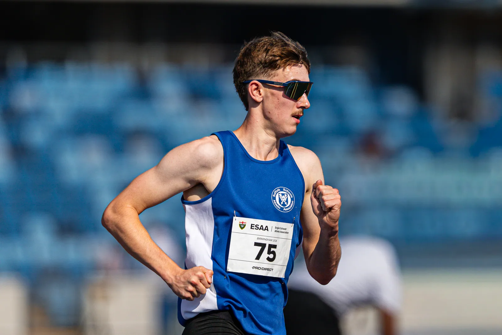 Brentwood Beagles athletes at the English Schools AA Athletics Championships, Alexander Stadium, Birmingham, 10 July 2026