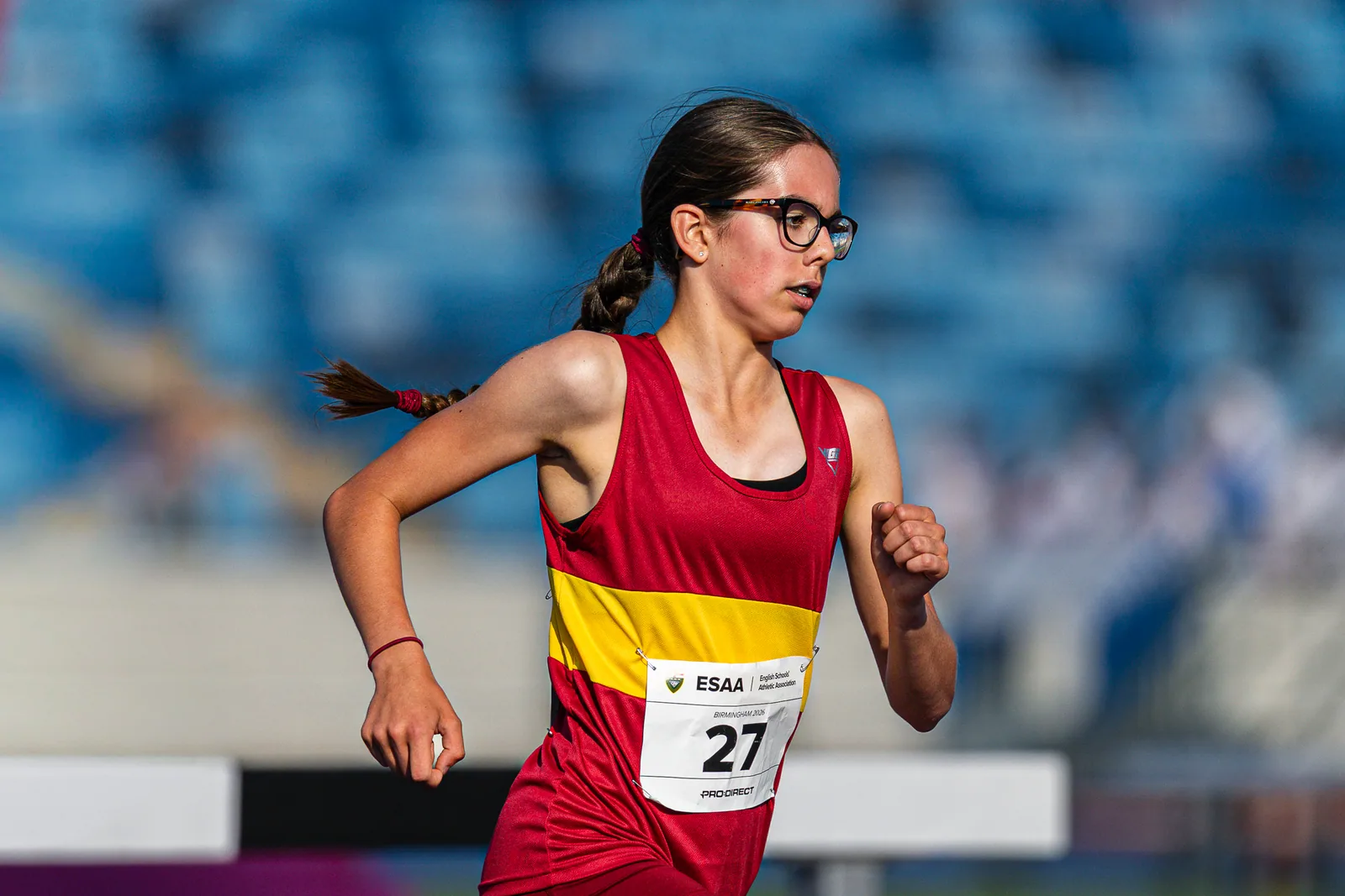Brentwood Beagles athletes at the English Schools AA Athletics Championships, Alexander Stadium, Birmingham, 10 July 2026