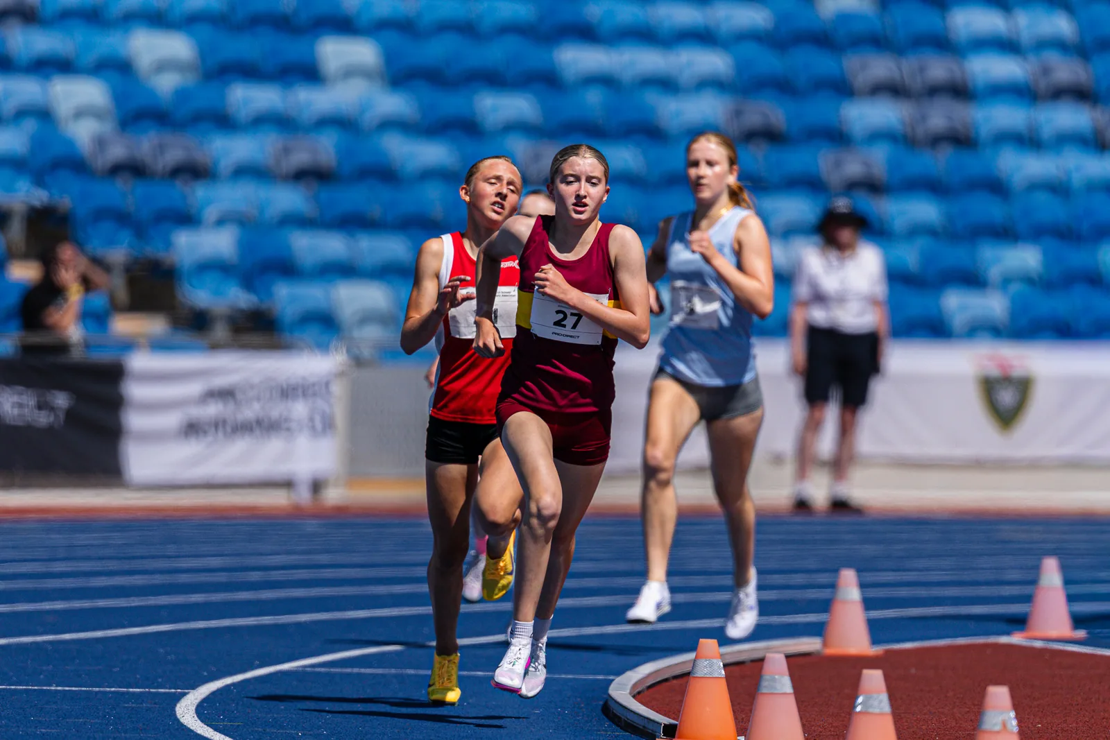 Brentwood Beagles athletes at the English Schools AA Athletics Championships, Alexander Stadium, Birmingham, 10 July 2026