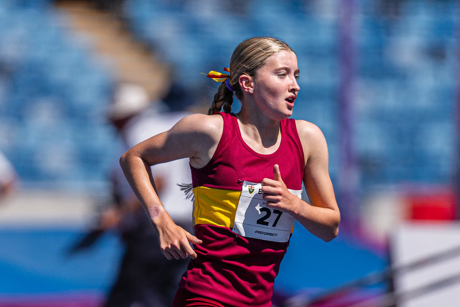 Brentwood Beagles athletes at the English Schools AA Athletics Championships, Alexander Stadium, Birmingham, 10 July 2026