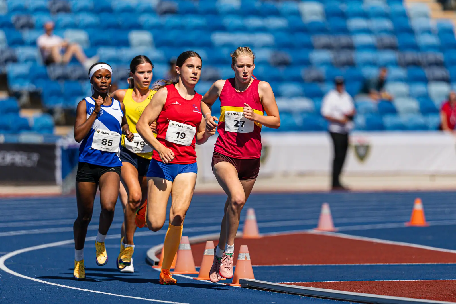 Brentwood Beagles athletes at the English Schools AA Athletics Championships, Alexander Stadium, Birmingham, 10 July 2026