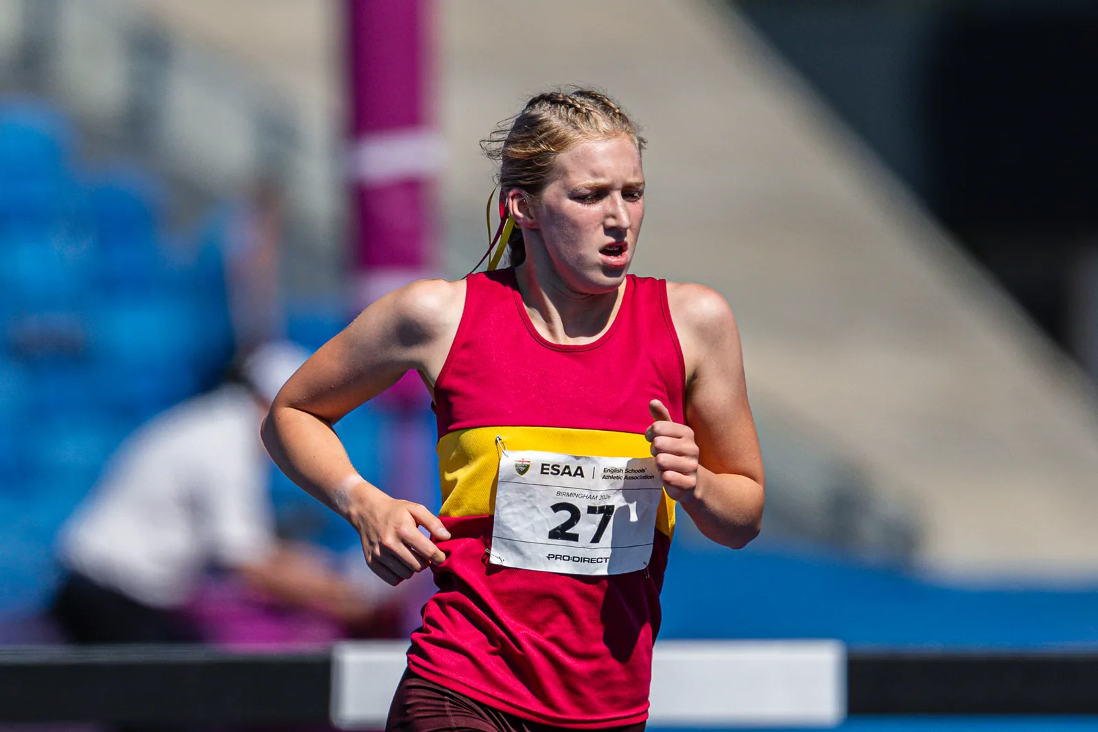 Brentwood Beagles athletes at the English Schools AA Athletics Championships, Alexander Stadium, Birmingham, 10 July 2026