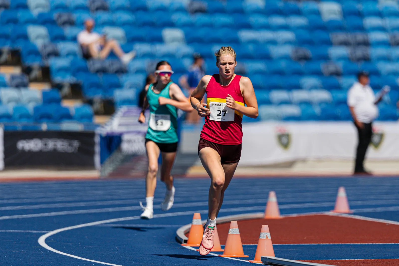 Brentwood Beagles athletes at the English Schools AA Athletics Championships, Alexander Stadium, Birmingham, 10 July 2026