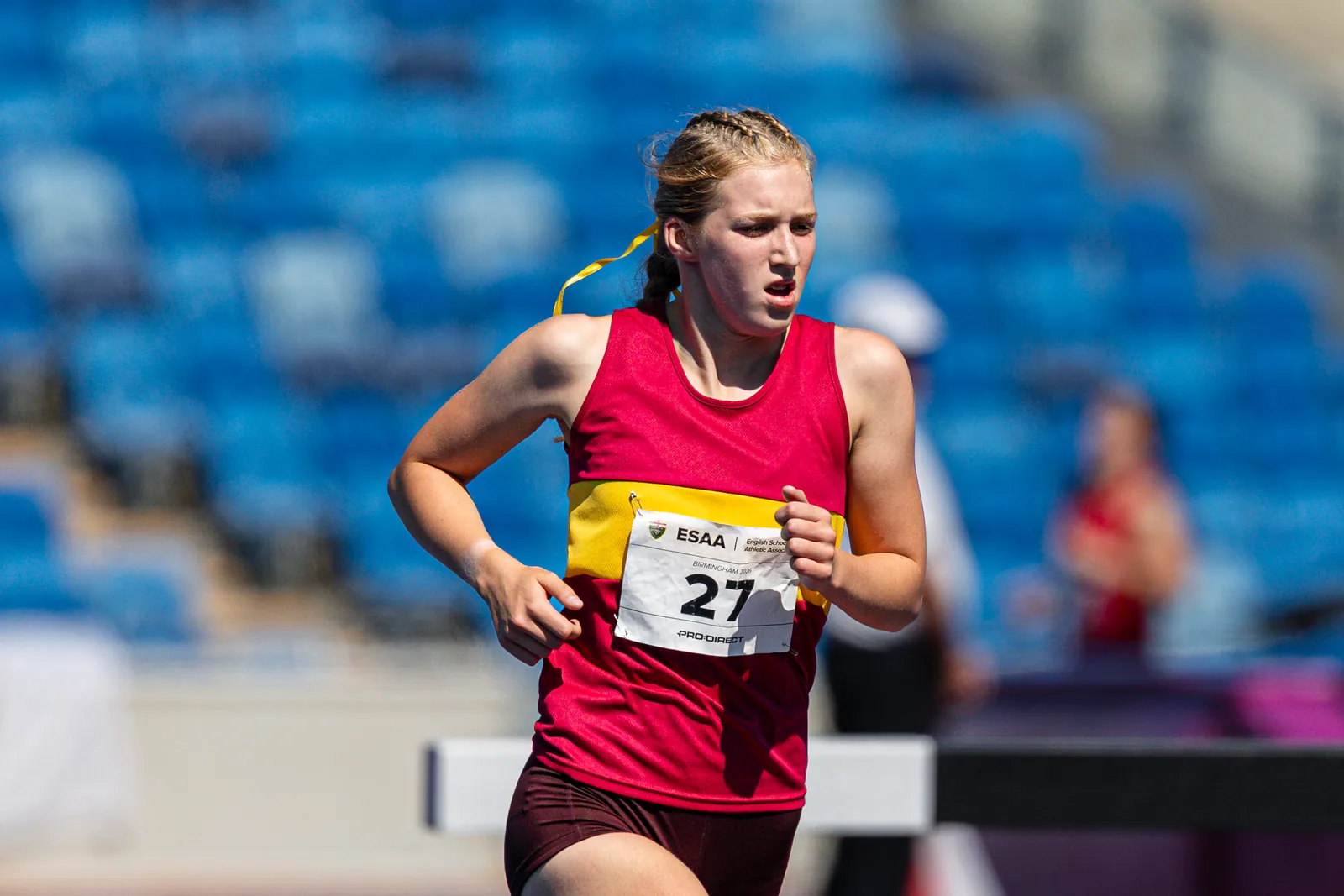 Brentwood Beagles athletes at the English Schools AA Athletics Championships, Alexander Stadium, Birmingham, 10 July 2026
