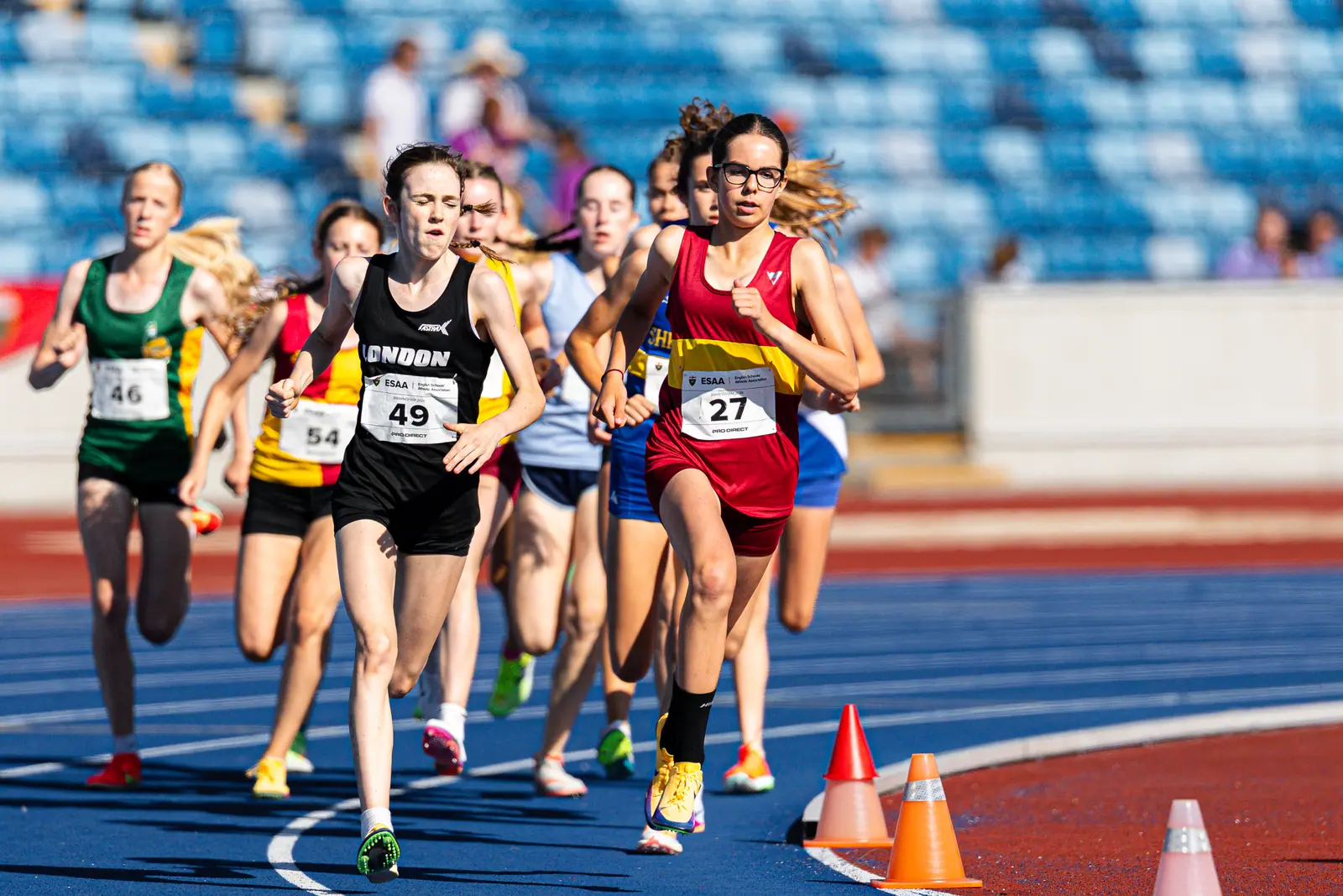 Brentwood Beagles athletes at the English Schools AA Athletics Championships, Alexander Stadium, Birmingham, 10 July 2026
