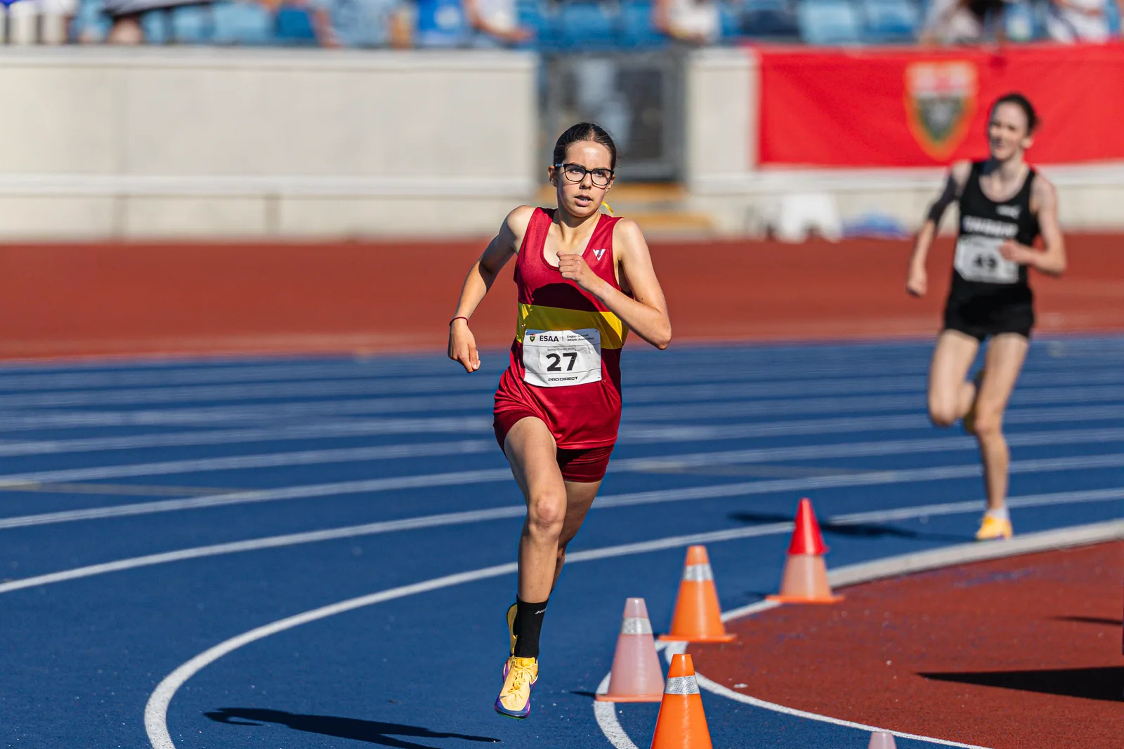Brentwood Beagles athletes at the English Schools AA Athletics Championships, Alexander Stadium, Birmingham, 10 July 2026