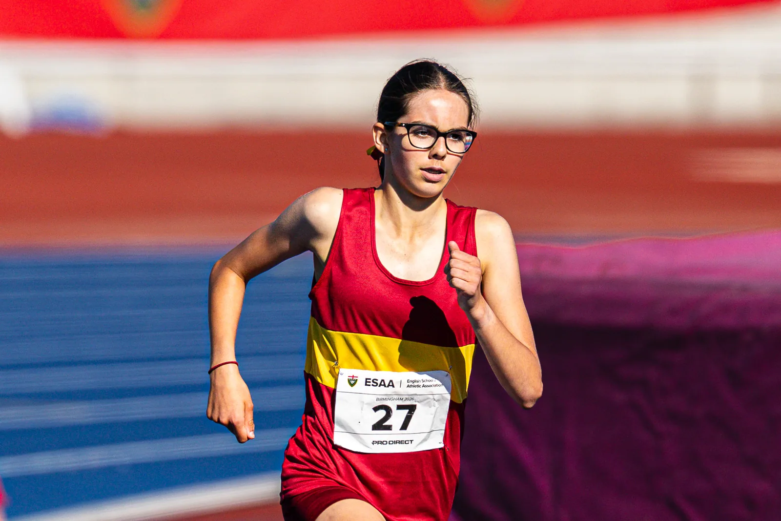 Brentwood Beagles athletes at the English Schools AA Athletics Championships, Alexander Stadium, Birmingham, 10 July 2026
