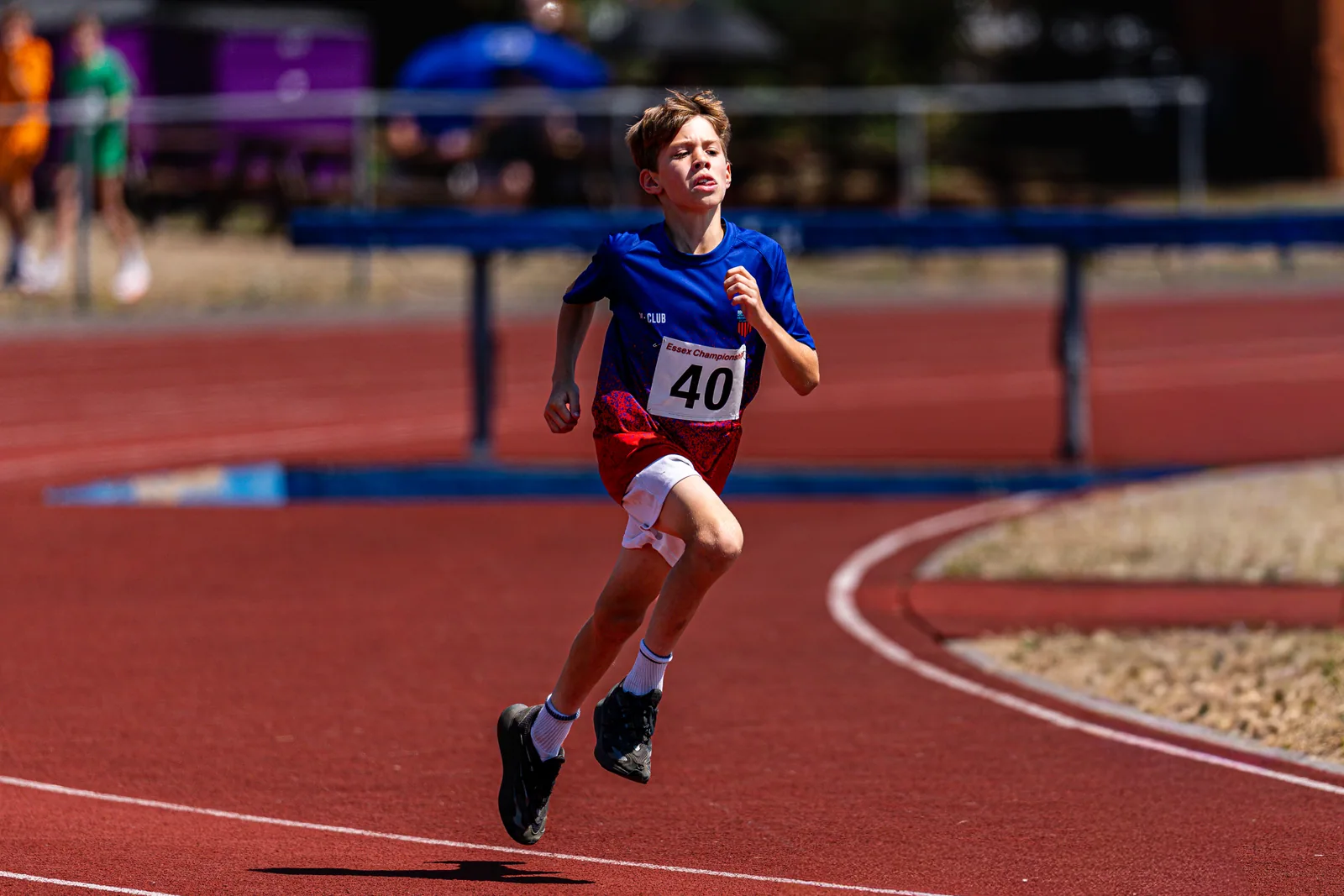 Brentwood Beagles athletes at the Essex Relay Championships, Thurrock, 12 July 2026