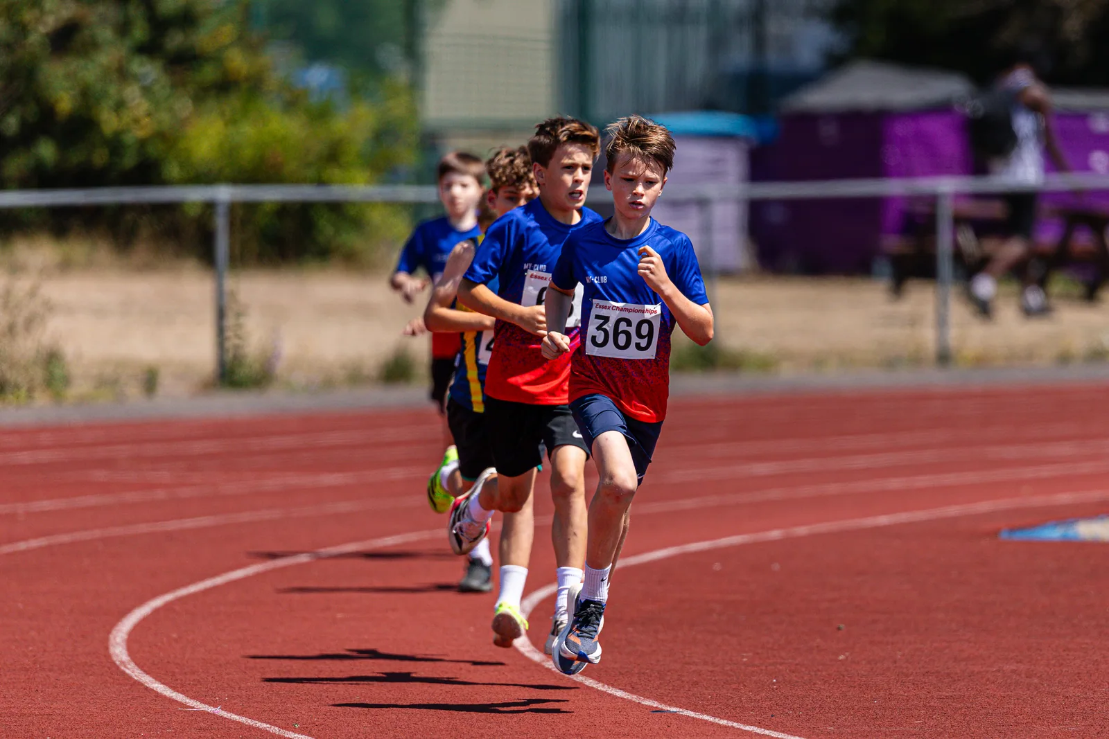 Brentwood Beagles athletes at the Essex Relay Championships, Thurrock, 12 July 2026