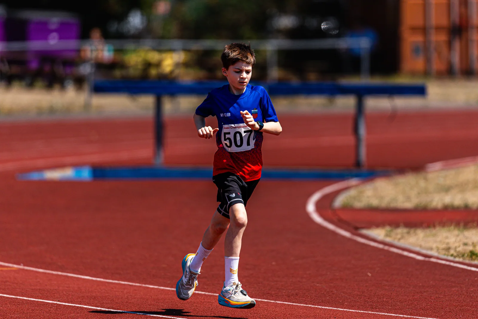 Brentwood Beagles athletes at the Essex Relay Championships, Thurrock, 12 July 2026