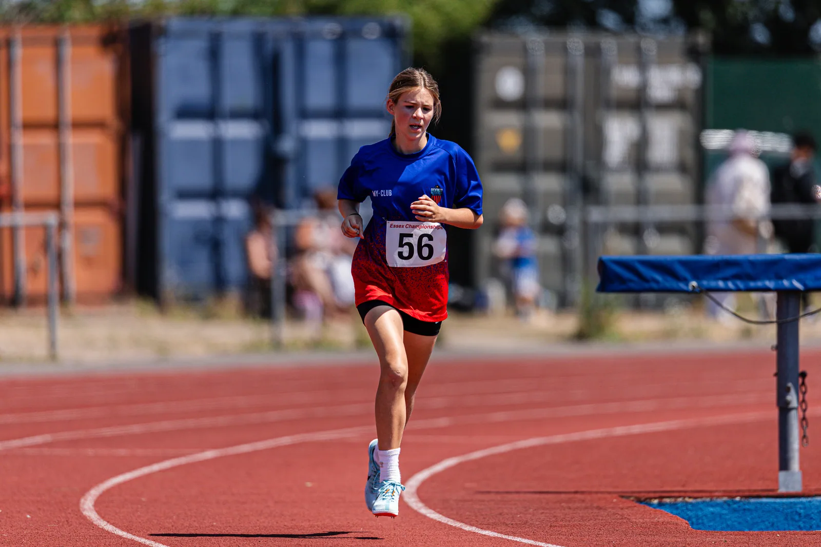 Brentwood Beagles athletes at the Essex Relay Championships, Thurrock, 12 July 2026
