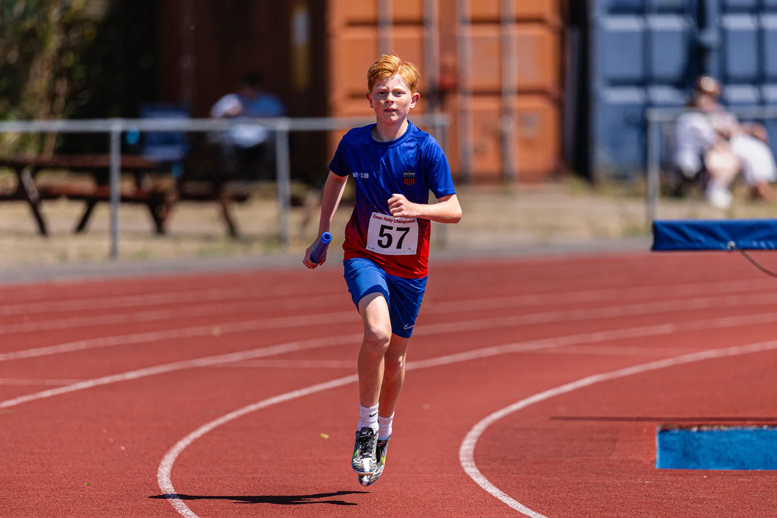 Brentwood Beagles athletes at the Essex Relay Championships, Thurrock, 12 July 2026