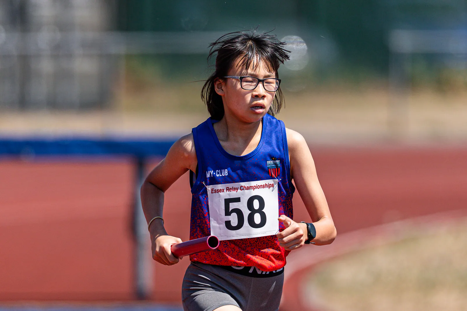 Brentwood Beagles athletes at the Essex Relay Championships, Thurrock, 12 July 2026