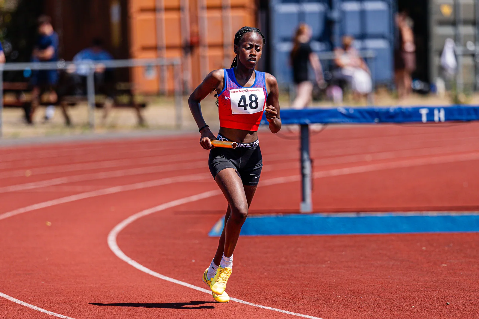 Brentwood Beagles athletes at the Essex Relay Championships, Thurrock, 12 July 2026