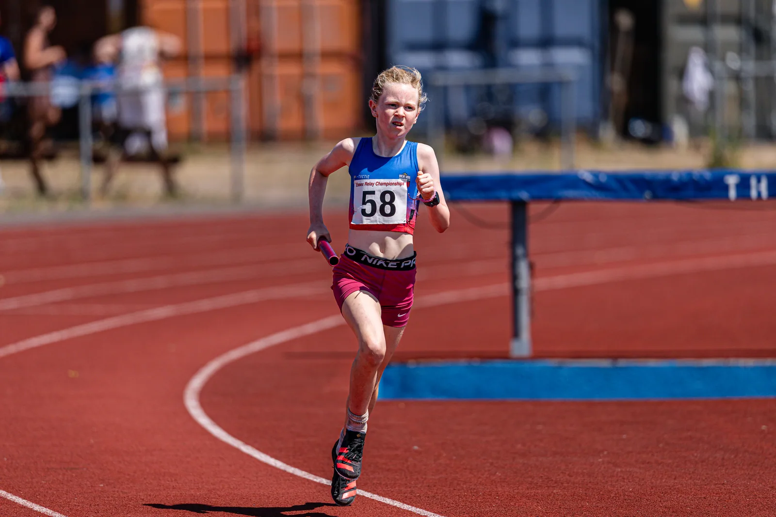 Brentwood Beagles athletes at the Essex Relay Championships, Thurrock, 12 July 2026