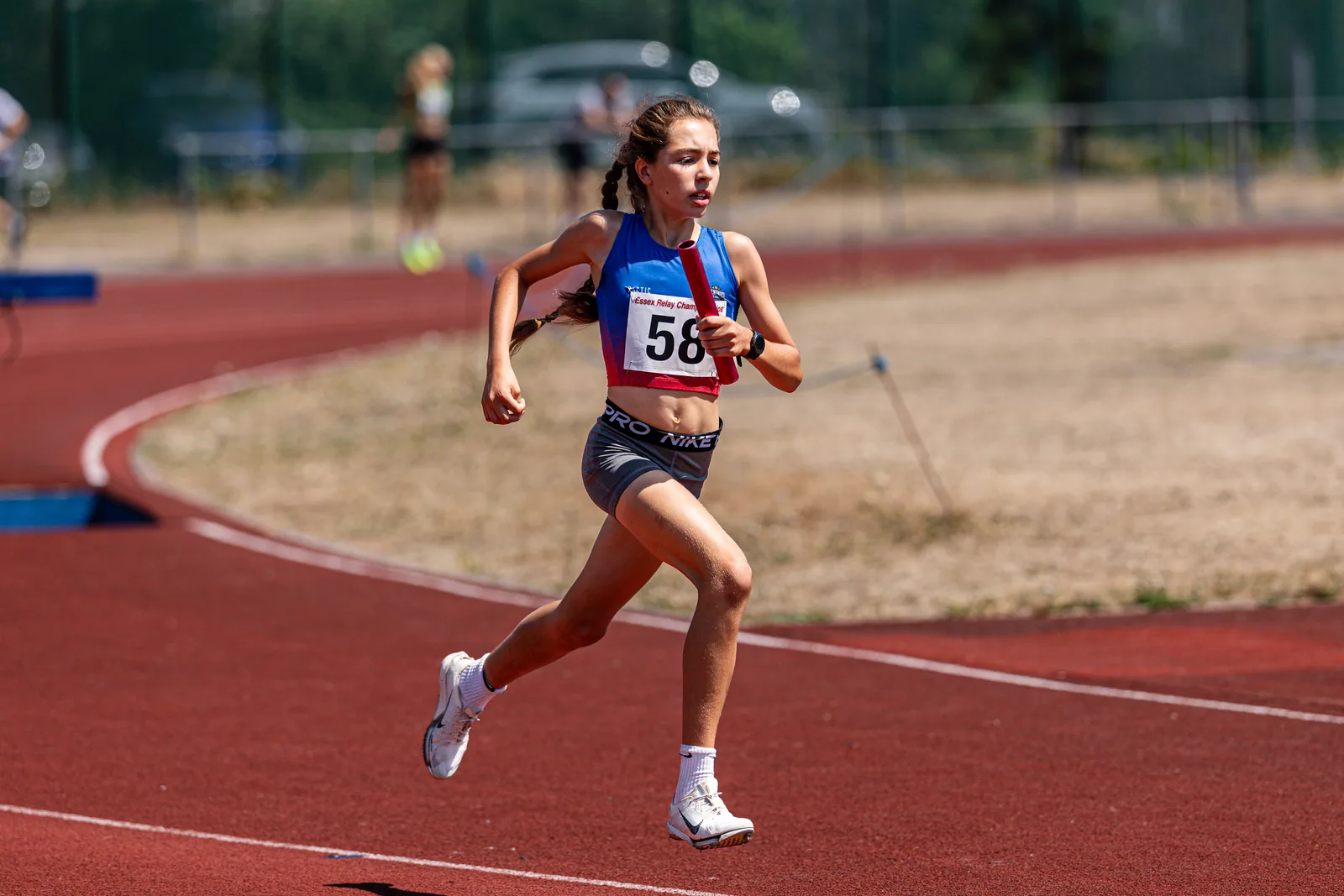 Brentwood Beagles athletes at the Essex Relay Championships, Thurrock, 12 July 2026