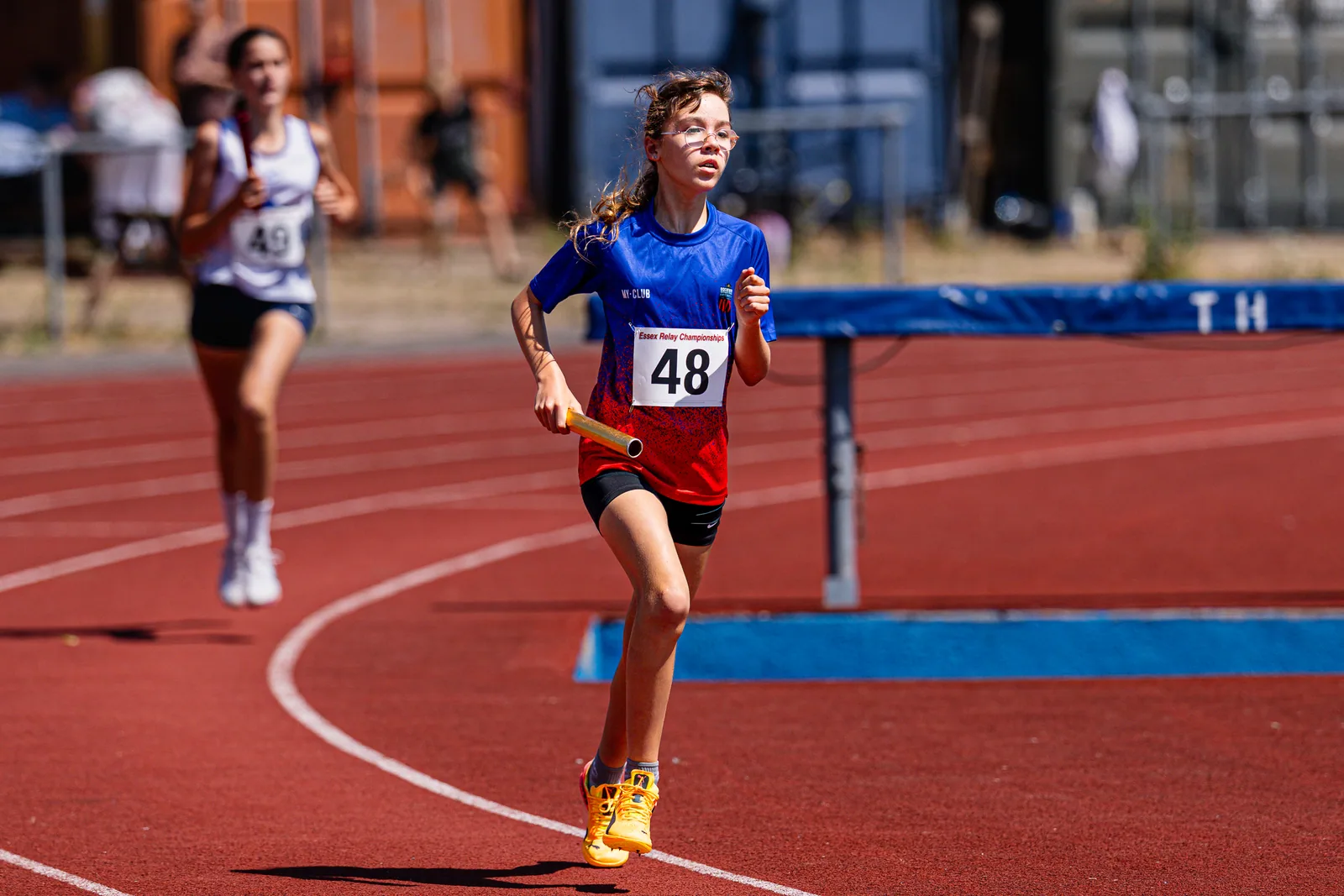 Brentwood Beagles athletes at the Essex Relay Championships, Thurrock, 12 July 2026