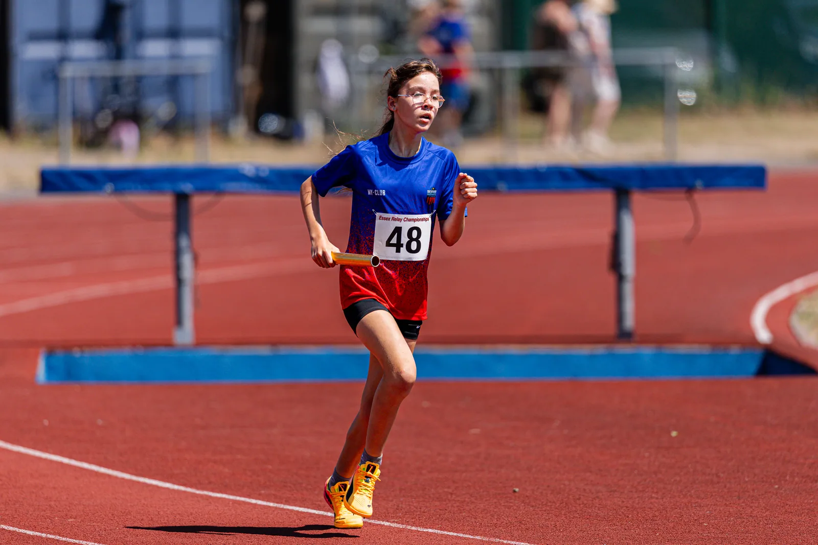 Brentwood Beagles athletes at the Essex Relay Championships, Thurrock, 12 July 2026