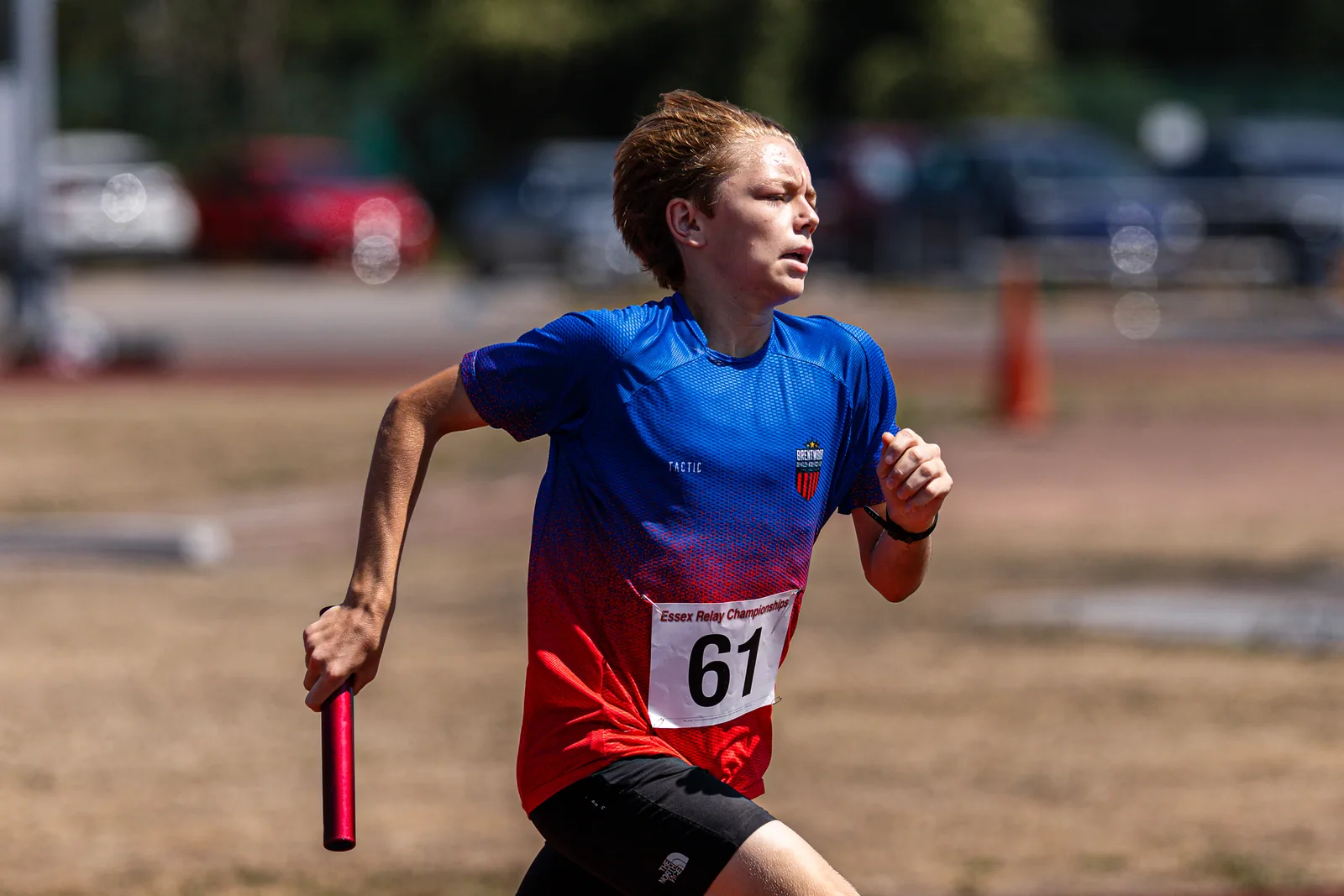 Brentwood Beagles athletes at the Essex Relay Championships, Thurrock, 12 July 2026