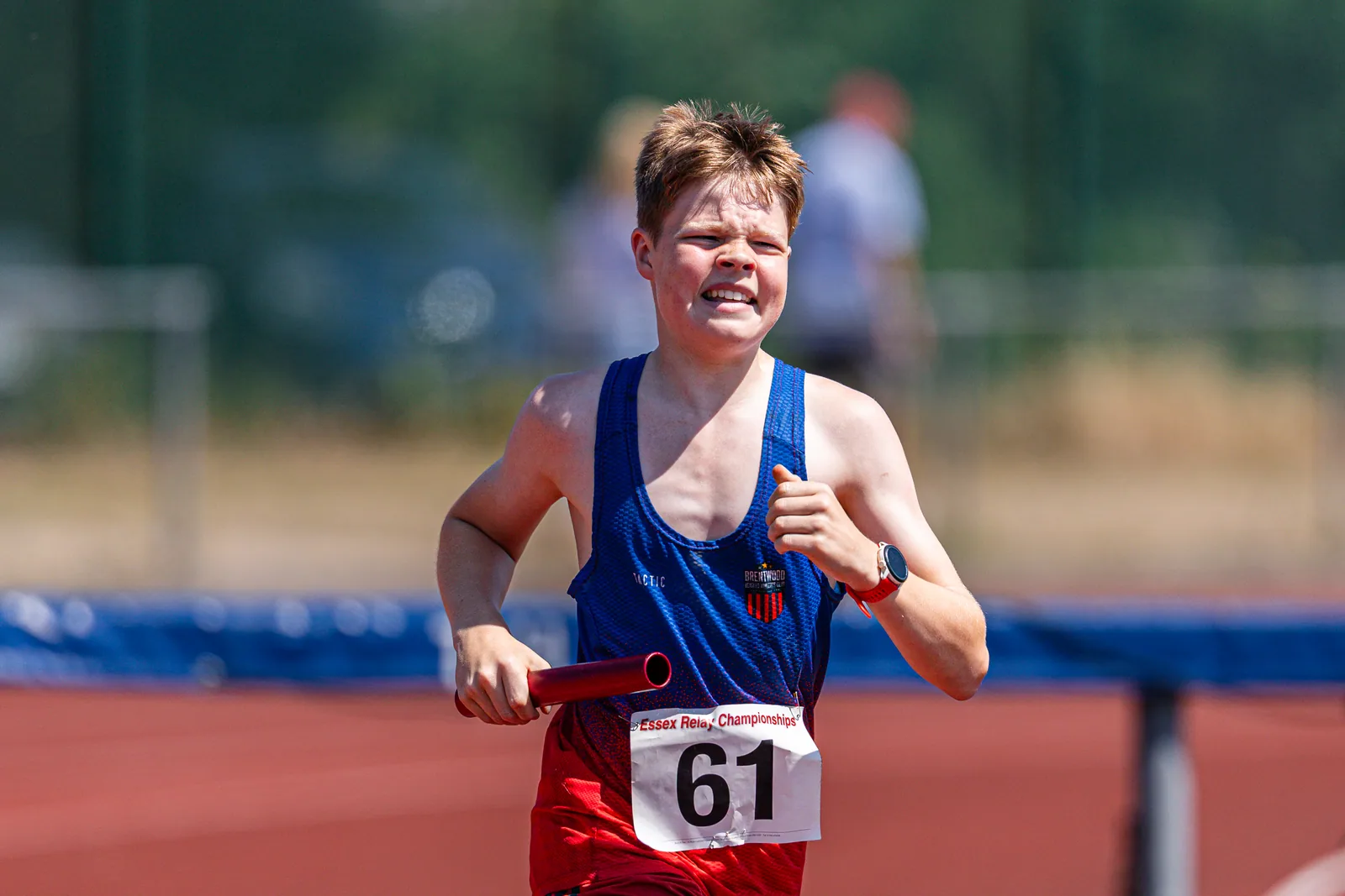 Brentwood Beagles athletes at the Essex Relay Championships, Thurrock, 12 July 2026