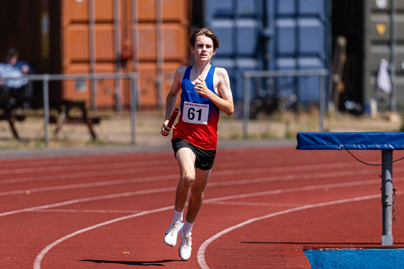 Brentwood Beagles athletes at the Essex Relay Championships, Thurrock, 12 July 2026