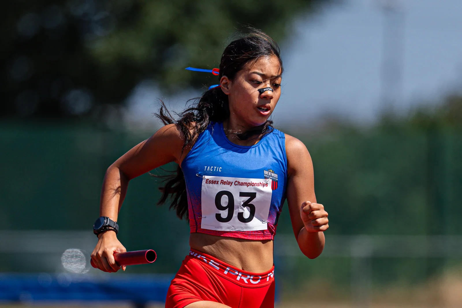 Brentwood Beagles athletes at the Essex Relay Championships, Thurrock, 12 July 2026