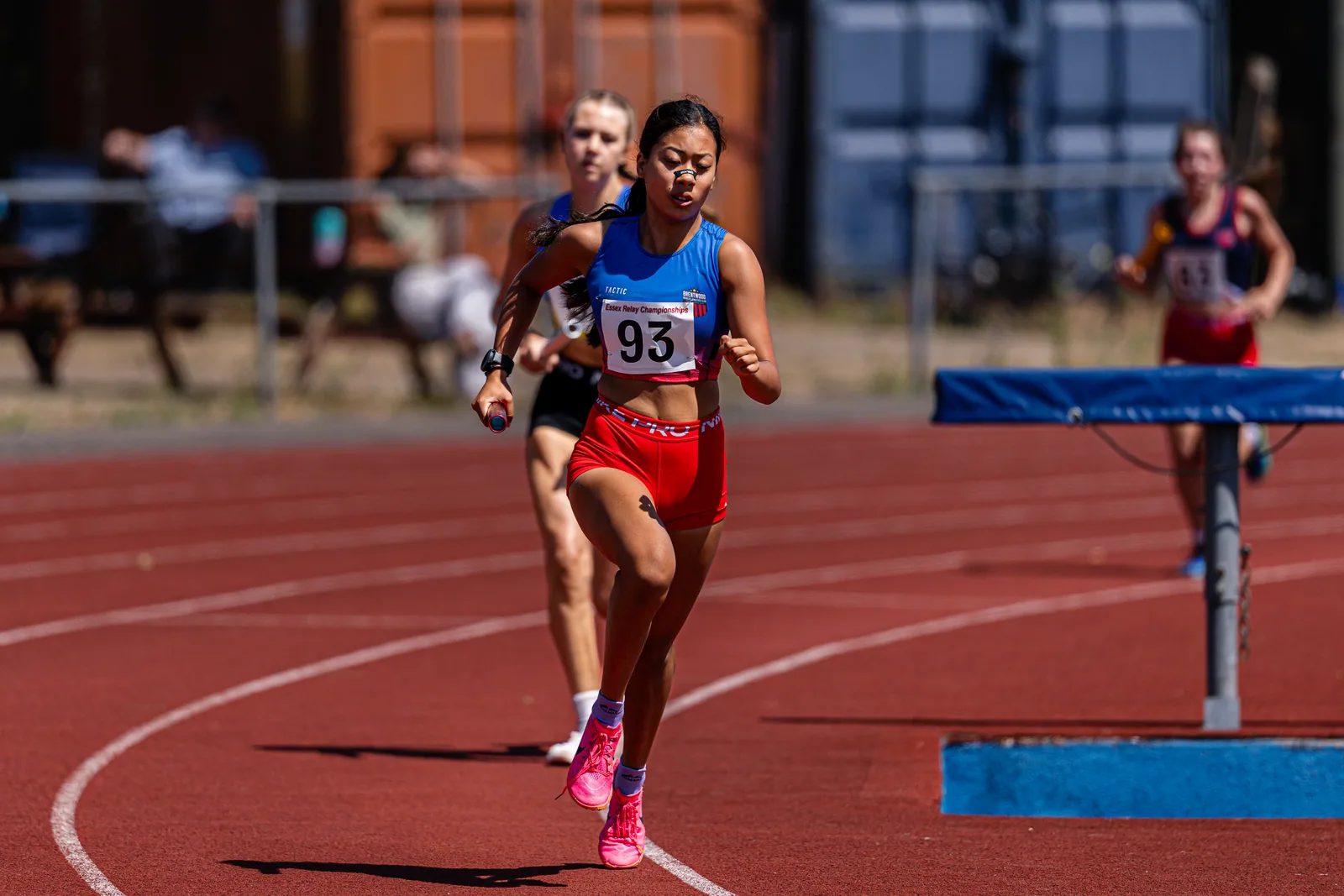 Brentwood Beagles athletes at the Essex Relay Championships, Thurrock, 12 July 2026