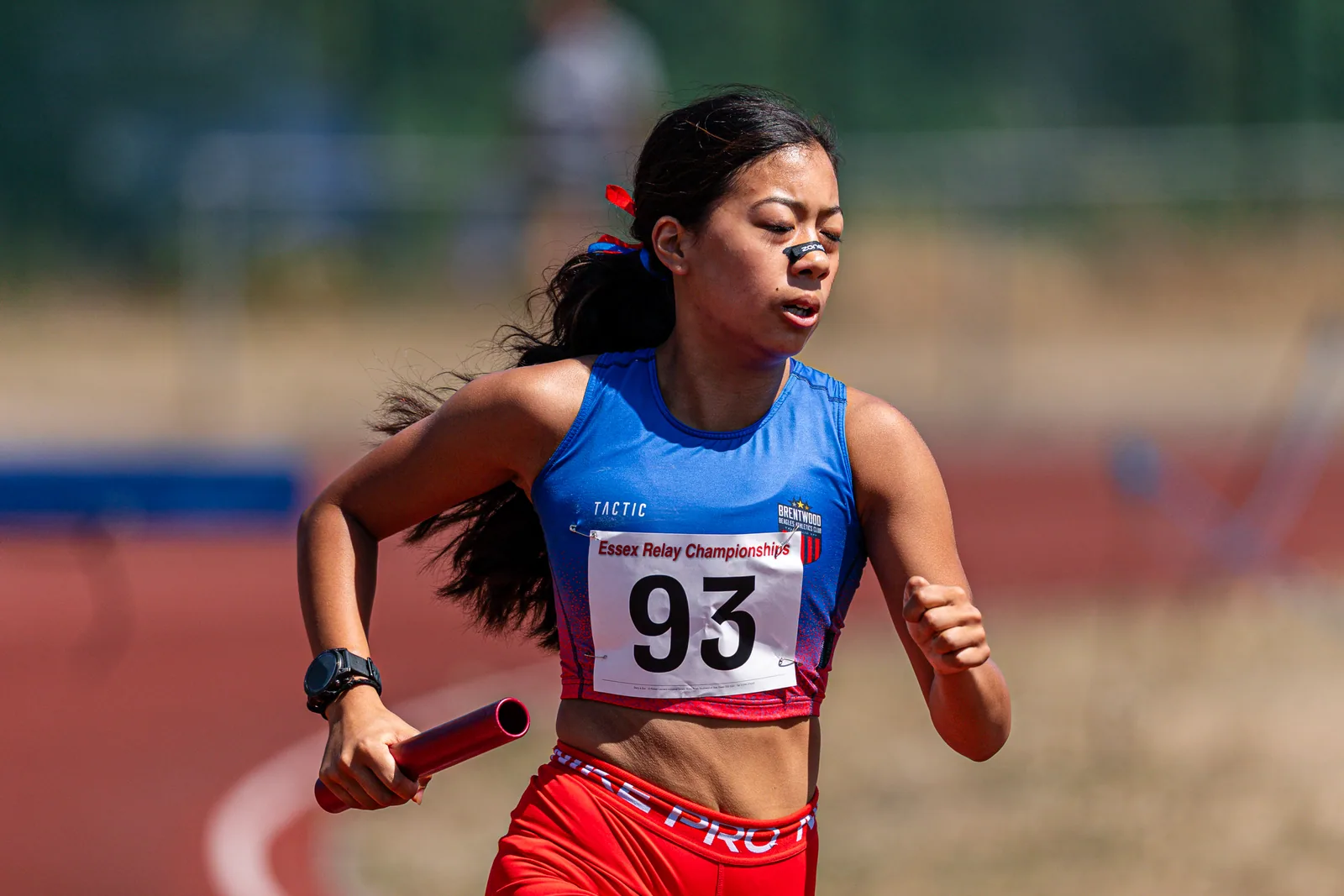 Brentwood Beagles athletes at the Essex Relay Championships, Thurrock, 12 July 2026