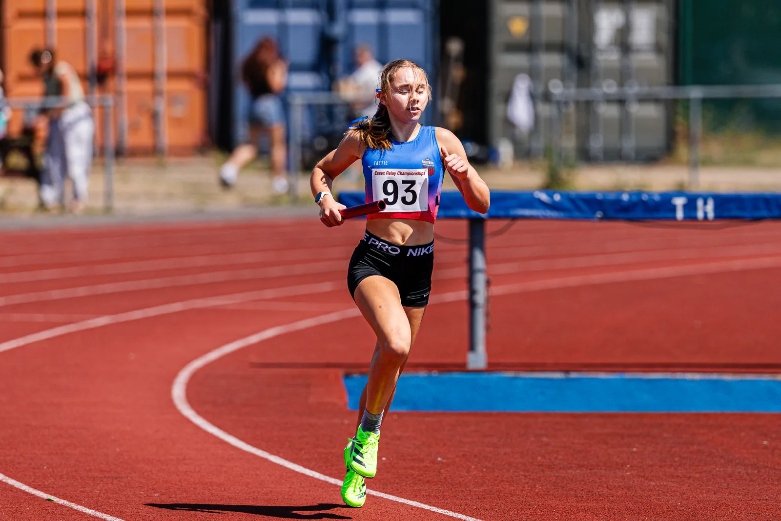 Brentwood Beagles athletes at the Essex Relay Championships, Thurrock, 12 July 2026