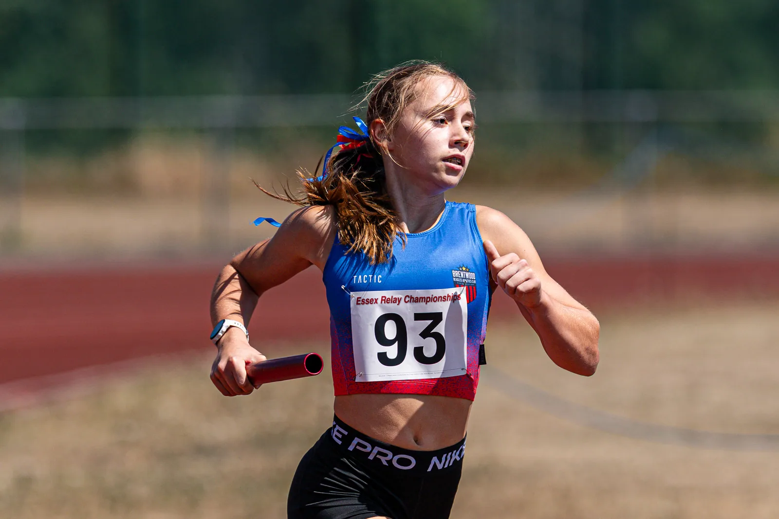 Brentwood Beagles athletes at the Essex Relay Championships, Thurrock, 12 July 2026