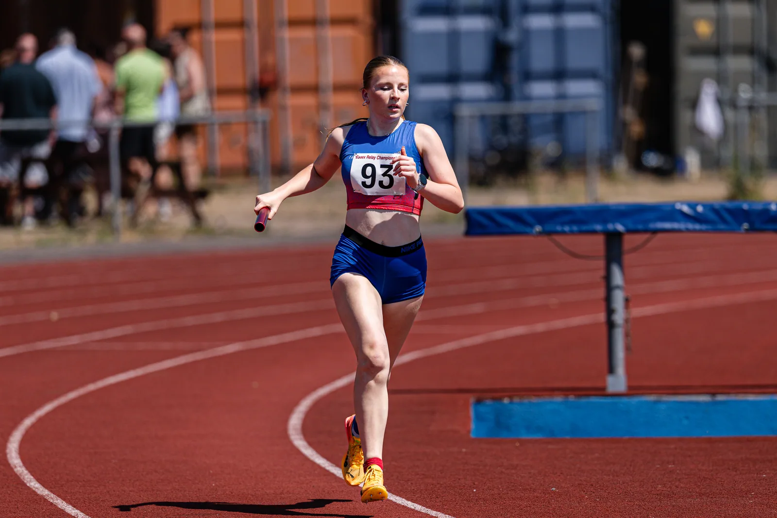 Brentwood Beagles athletes at the Essex Relay Championships, Thurrock, 12 July 2026