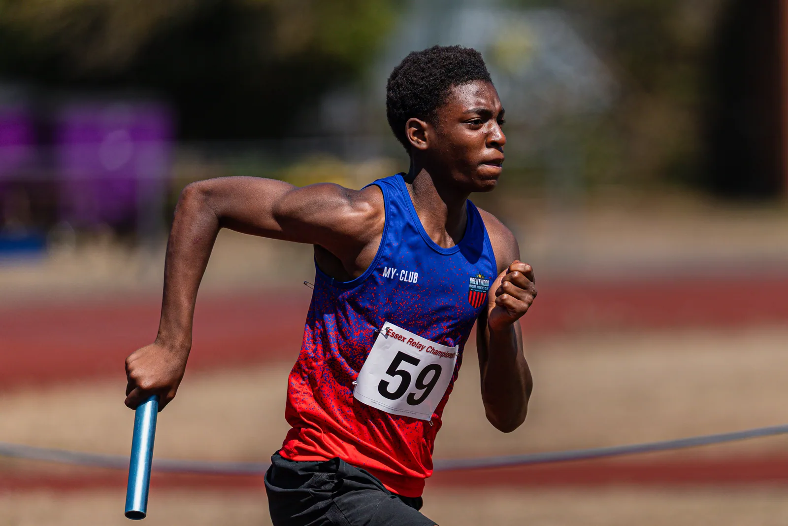 Brentwood Beagles athletes at the Essex Relay Championships, Thurrock, 12 July 2026