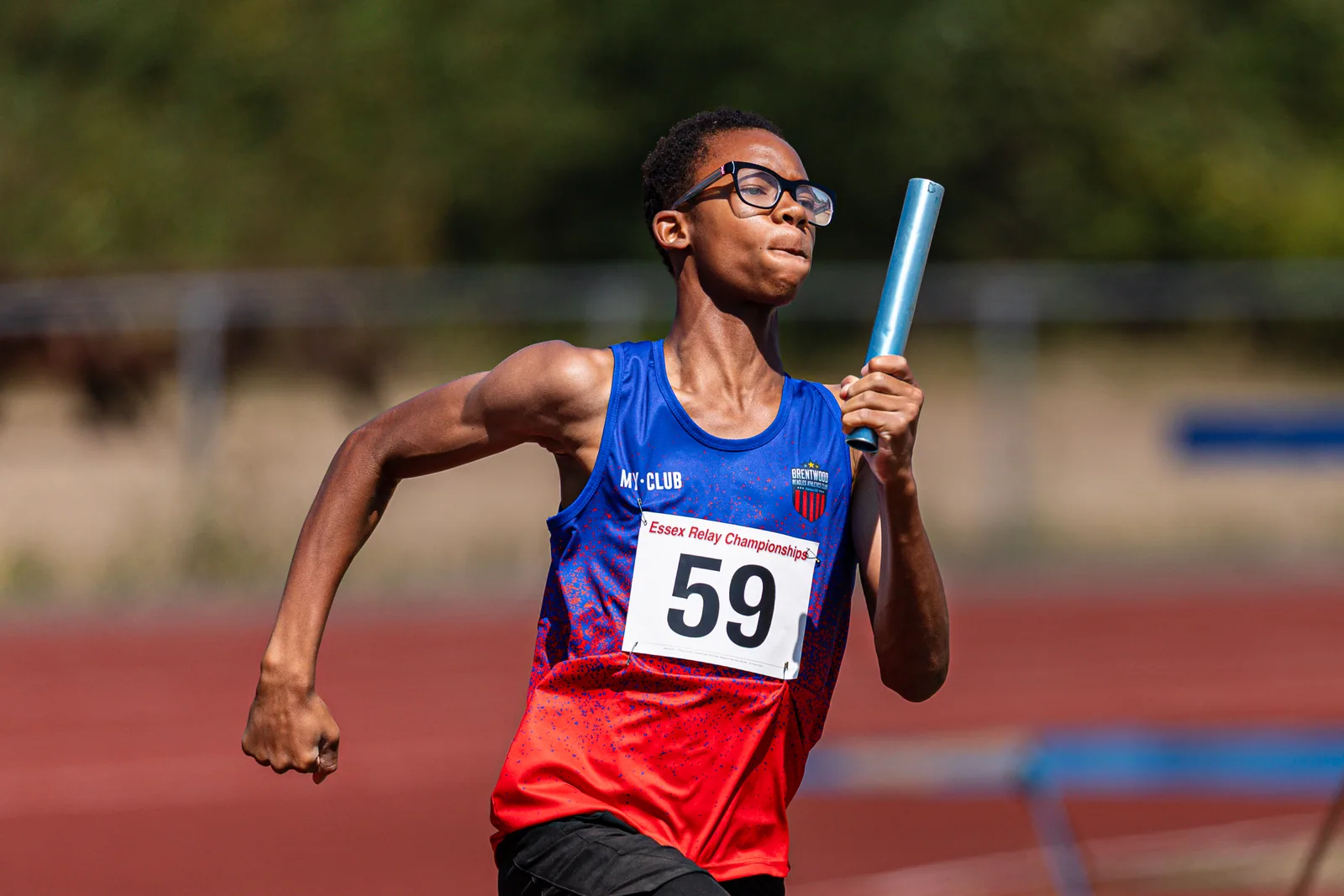 Brentwood Beagles athletes at the Essex Relay Championships, Thurrock, 12 July 2026