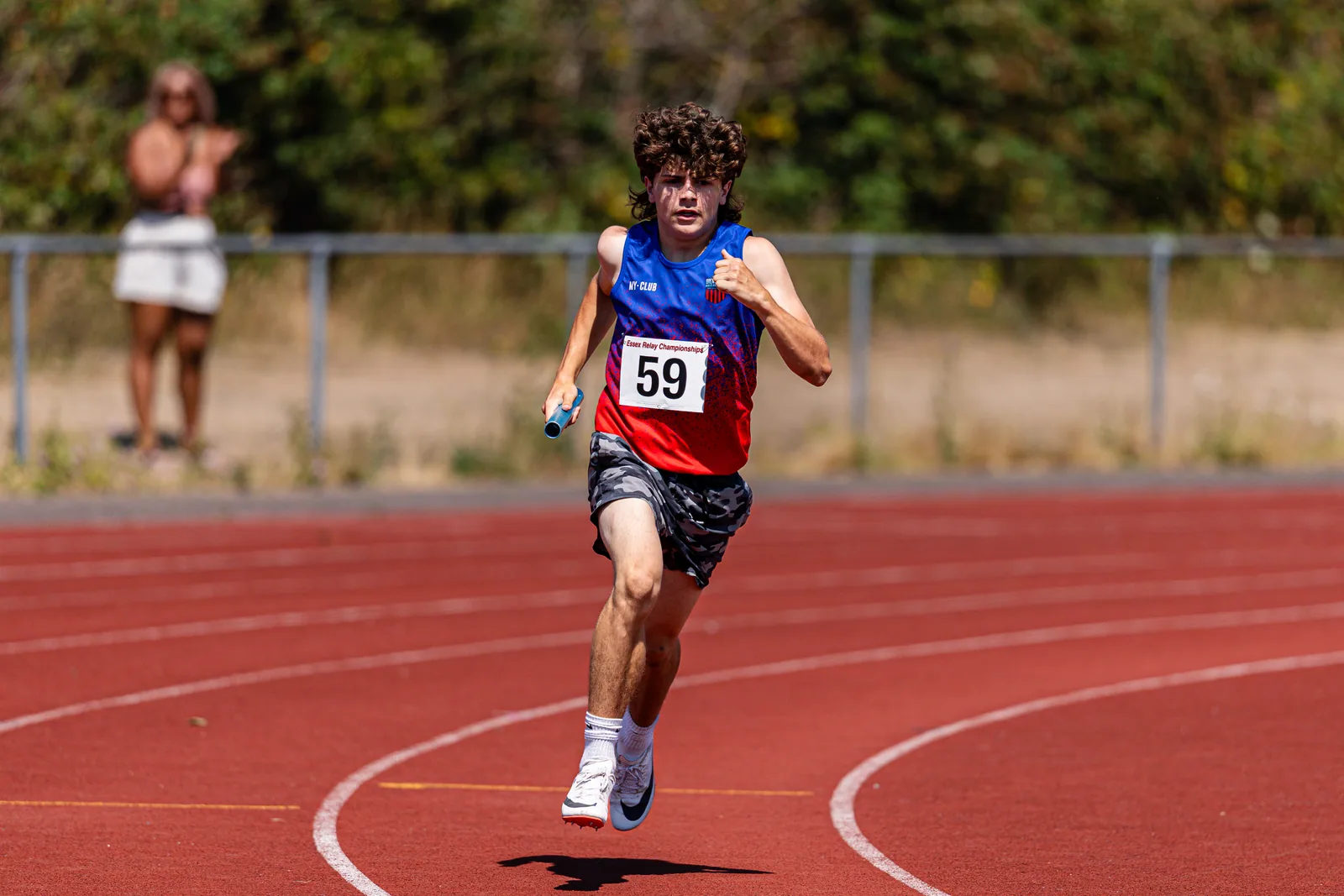Brentwood Beagles athletes at the Essex Relay Championships, Thurrock, 12 July 2026
