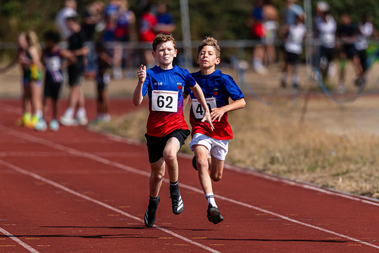 Brentwood Beagles athletes at the Essex Relay Championships, Thurrock, 12 July 2026