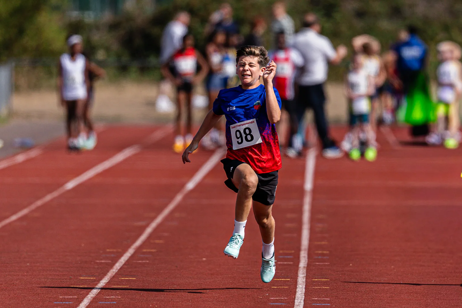 Brentwood Beagles athletes at the Essex Relay Championships, Thurrock, 12 July 2026