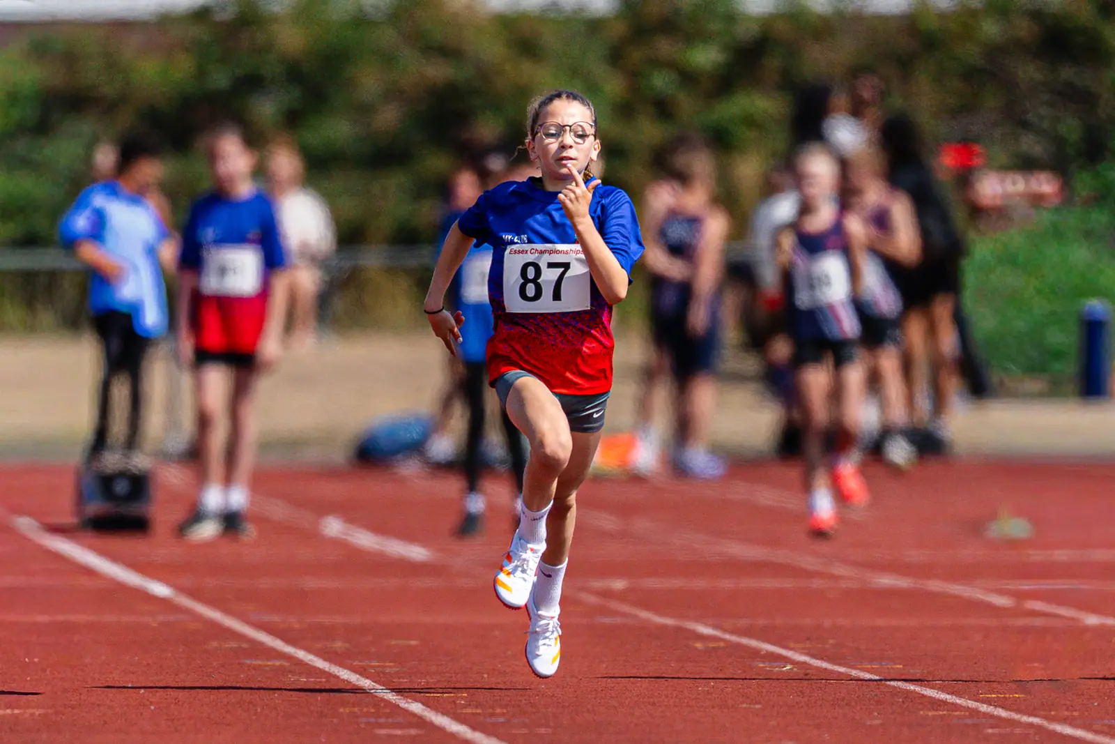 Brentwood Beagles athletes at the Essex Relay Championships, Thurrock, 12 July 2026